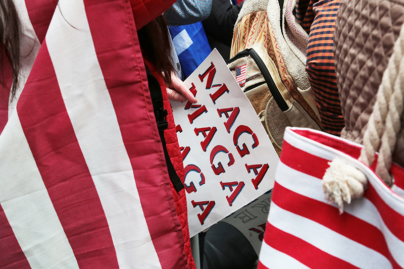 Trump Rally and Protest : Times Square : New York :  Events : Photo Projects :  Richard Moore Photography : Photographer : 